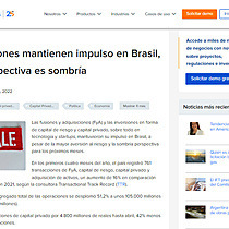 Transacciones mantienen impulso en Brasil, pero perspectiva es sombra